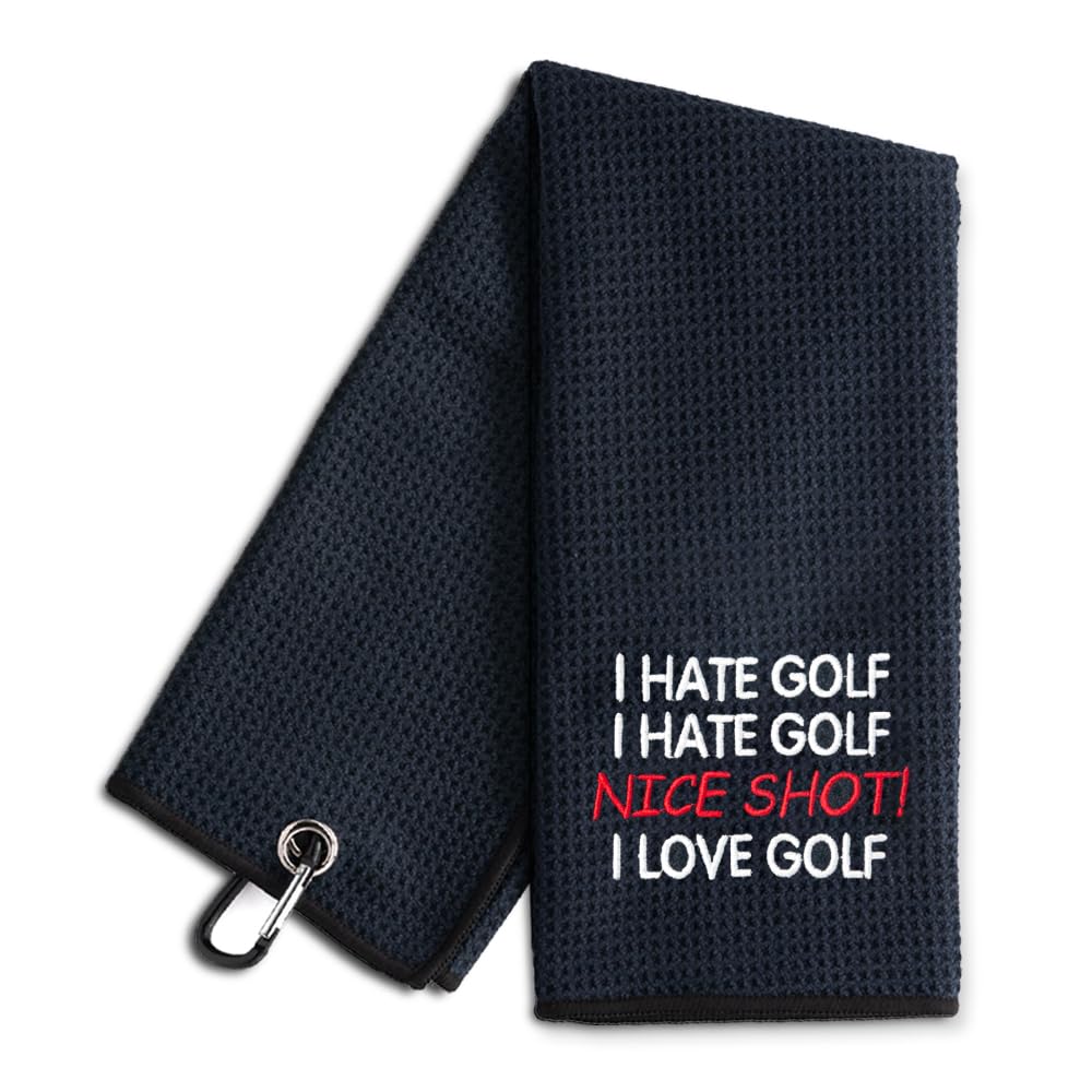 GolfPro Funny Embroidered Towel