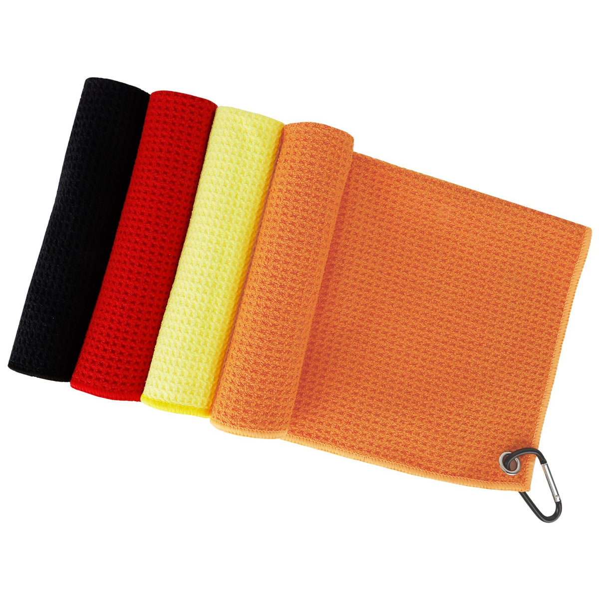 16"x16" Microfiber Golf Towel Set with Carabiner